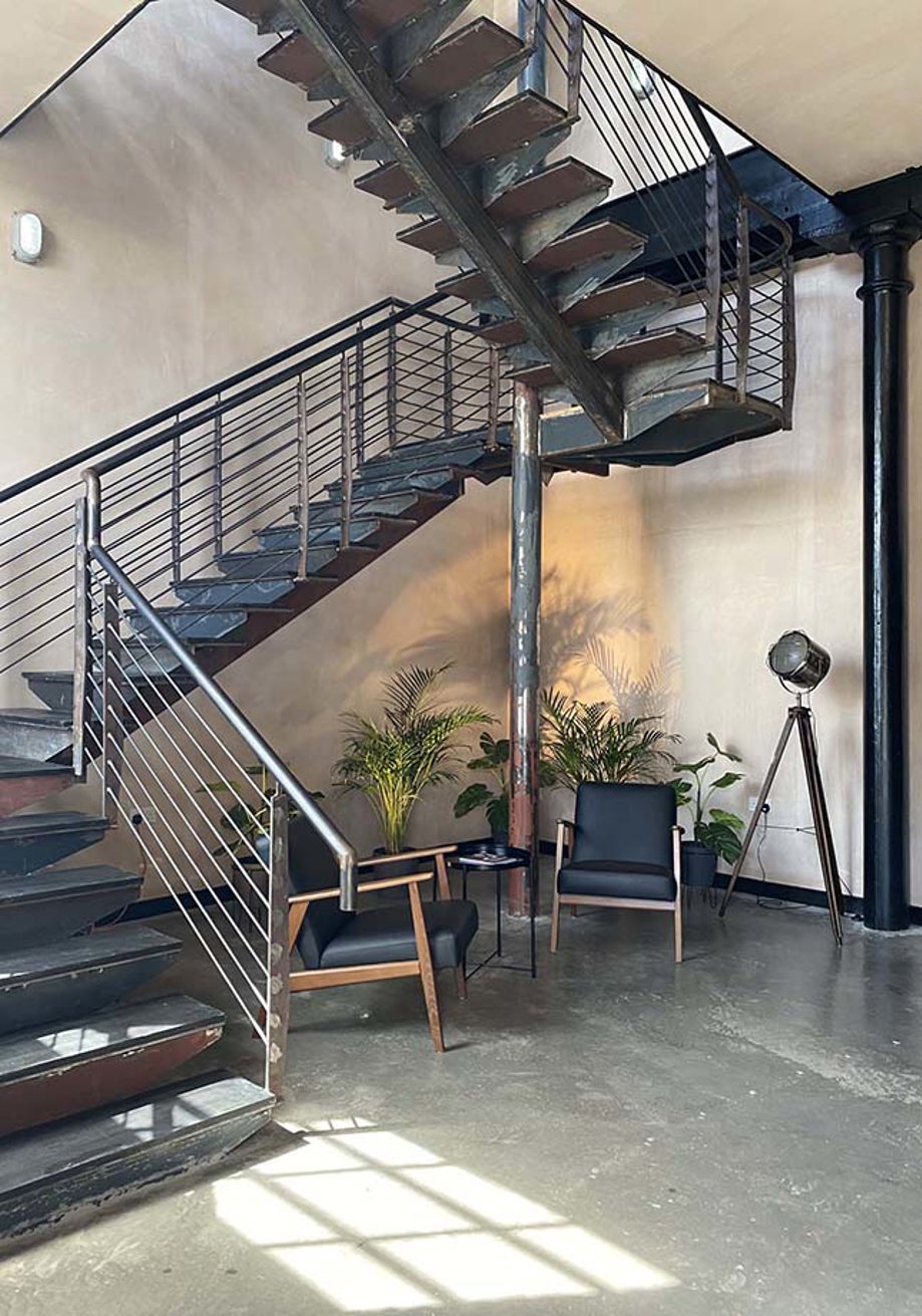 Industrial style stairs